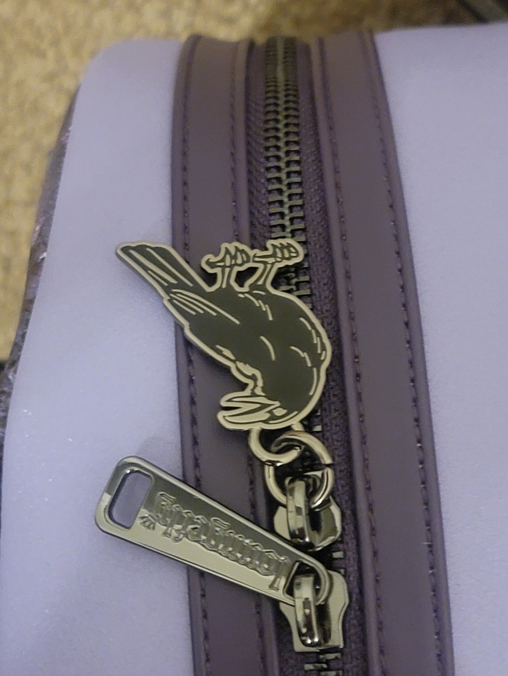 Loungefly Purple Dark Genre /Gothic Raven Mini Backpack NWT - Picture 5 of 5